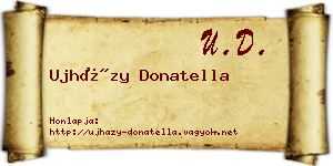 Ujházy Donatella névjegykártya